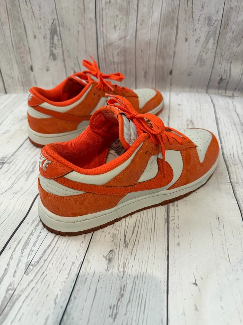 Nike Dunk Low “Cracked Orange” Sneakers Size 10